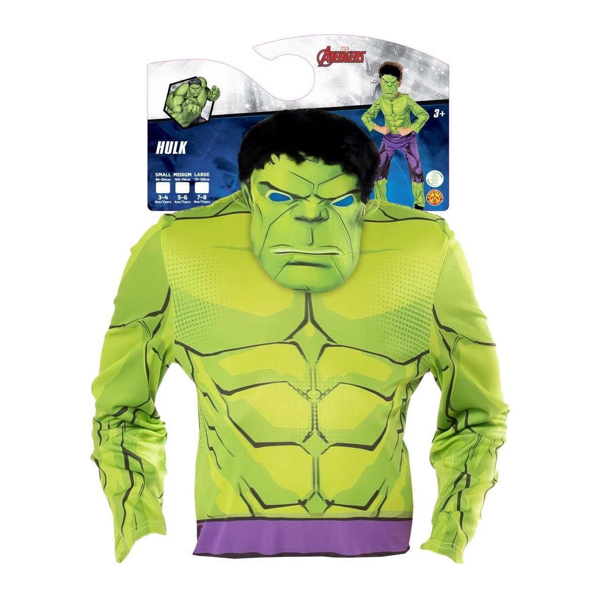 Déguisement Eco Hulk Taille 3-4 ans