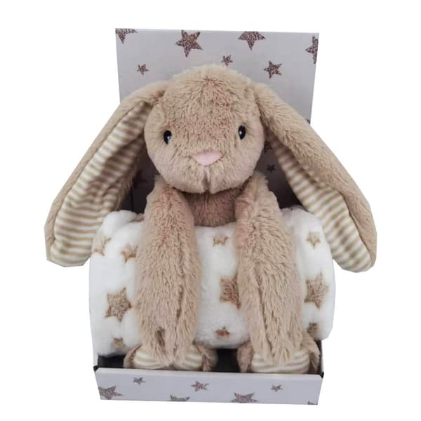Fleecepledd Beige Stjerne Og Kosekanin Beige Carlo Baby
