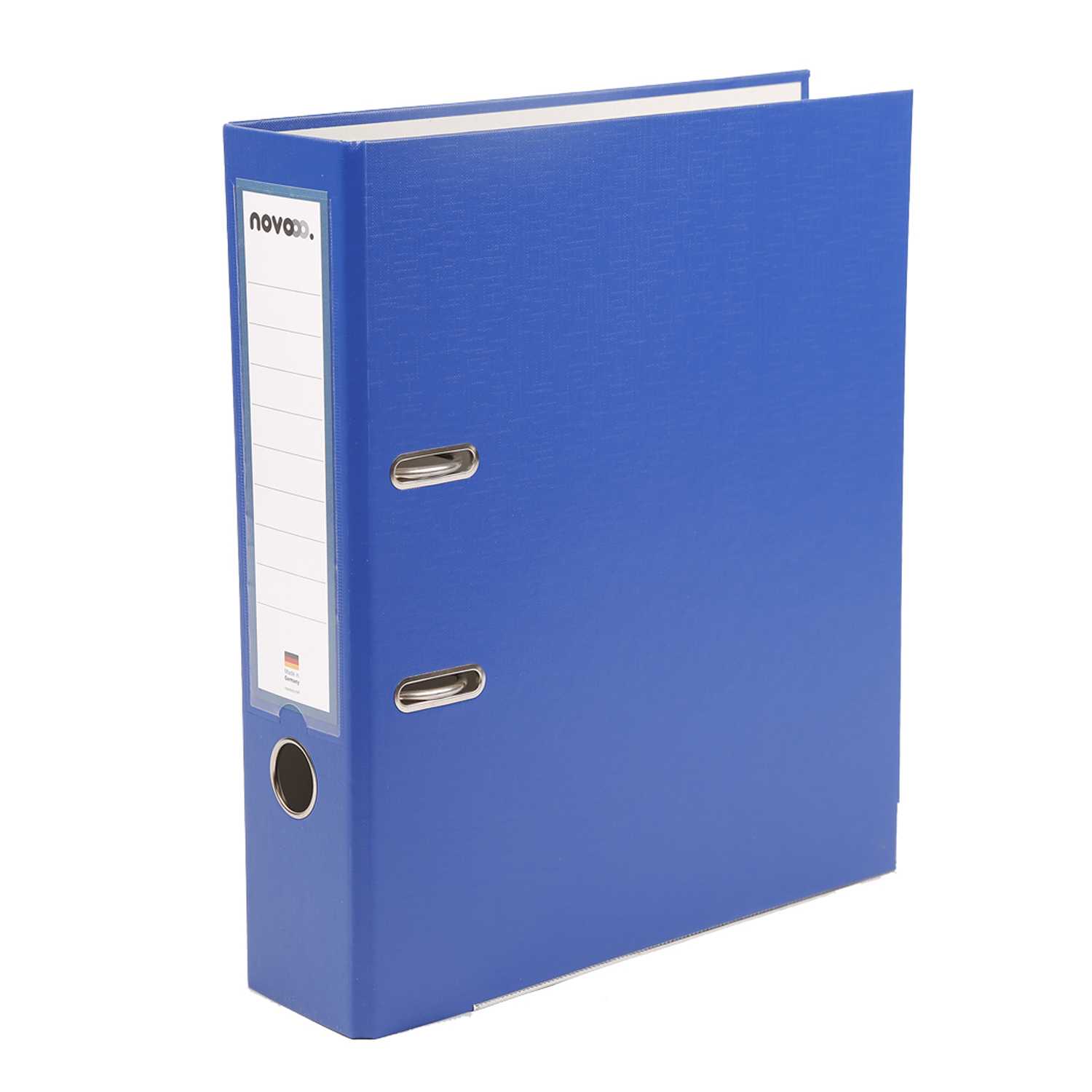 novooo Ordner Kunststoff 80 mm breit blau