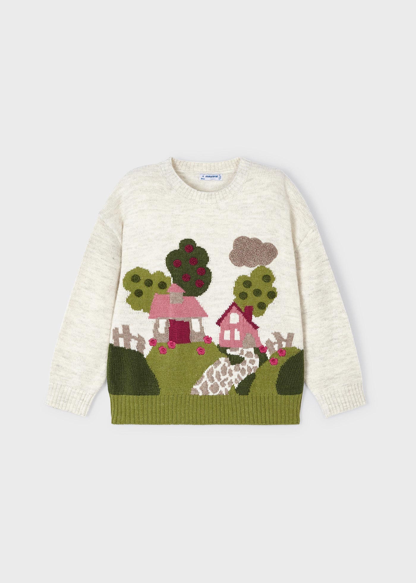 Camisa Intarsia para meninas