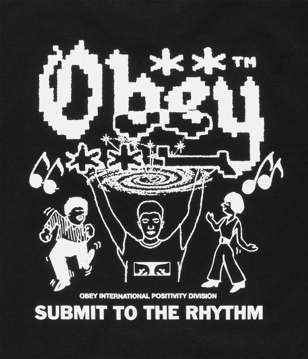 Obey Submit To The Rhythm T-Shirt (black) online kaufen | skatedeluxe