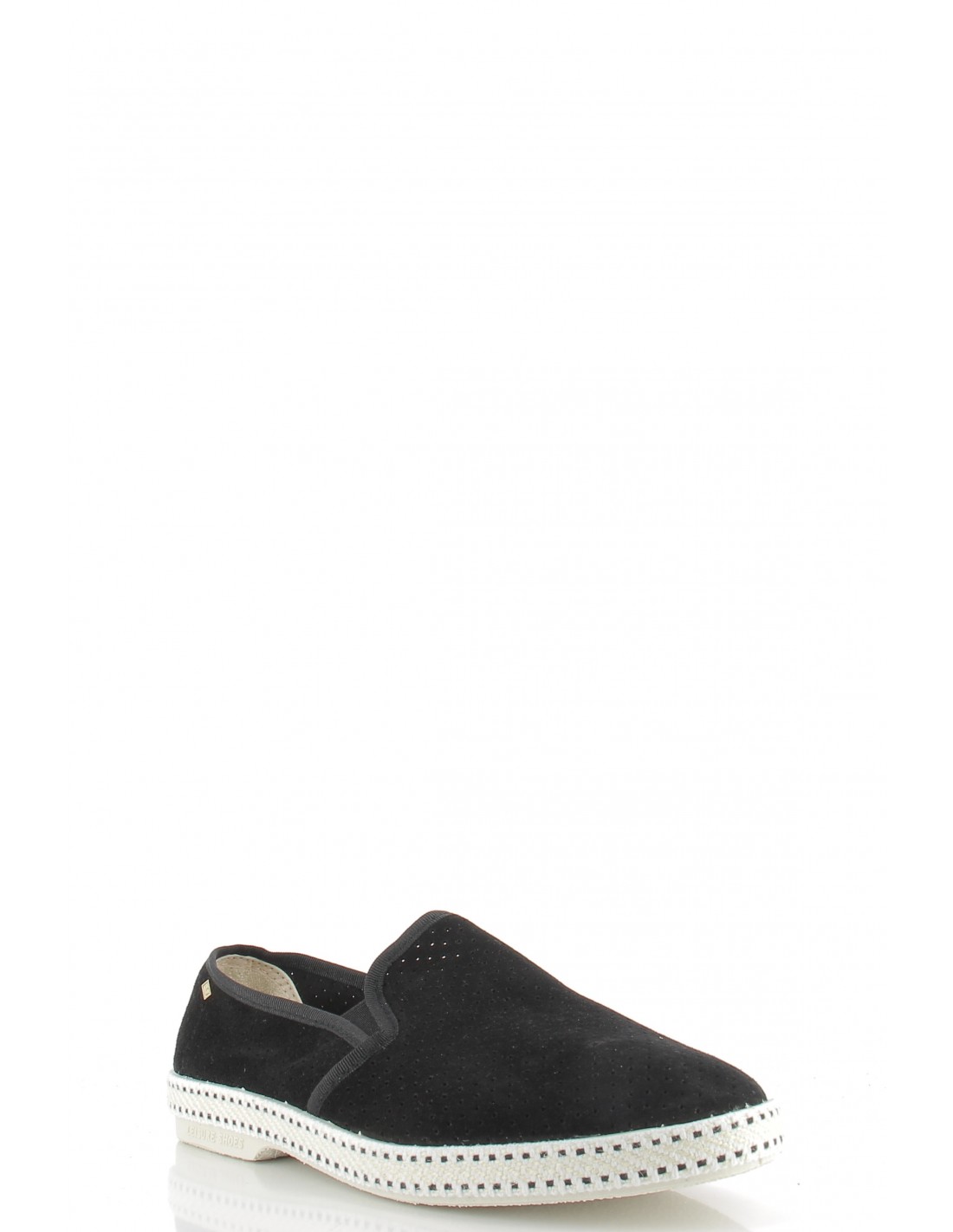 rivieras espadrilles homme classic suede nubuck noir