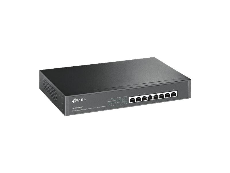 TP-Link PoE  Switch TL-SG1008MP V2 8 Port 8-Port Gigabit Desktop/Rackmount Switch mit 8-Port PoE