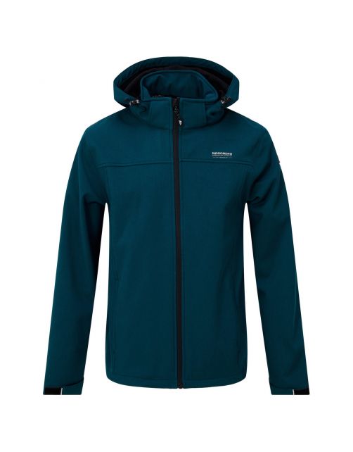 Nord Berg Softshell Kjeld Heren Lagoon Melange - Vrijetijdskleding