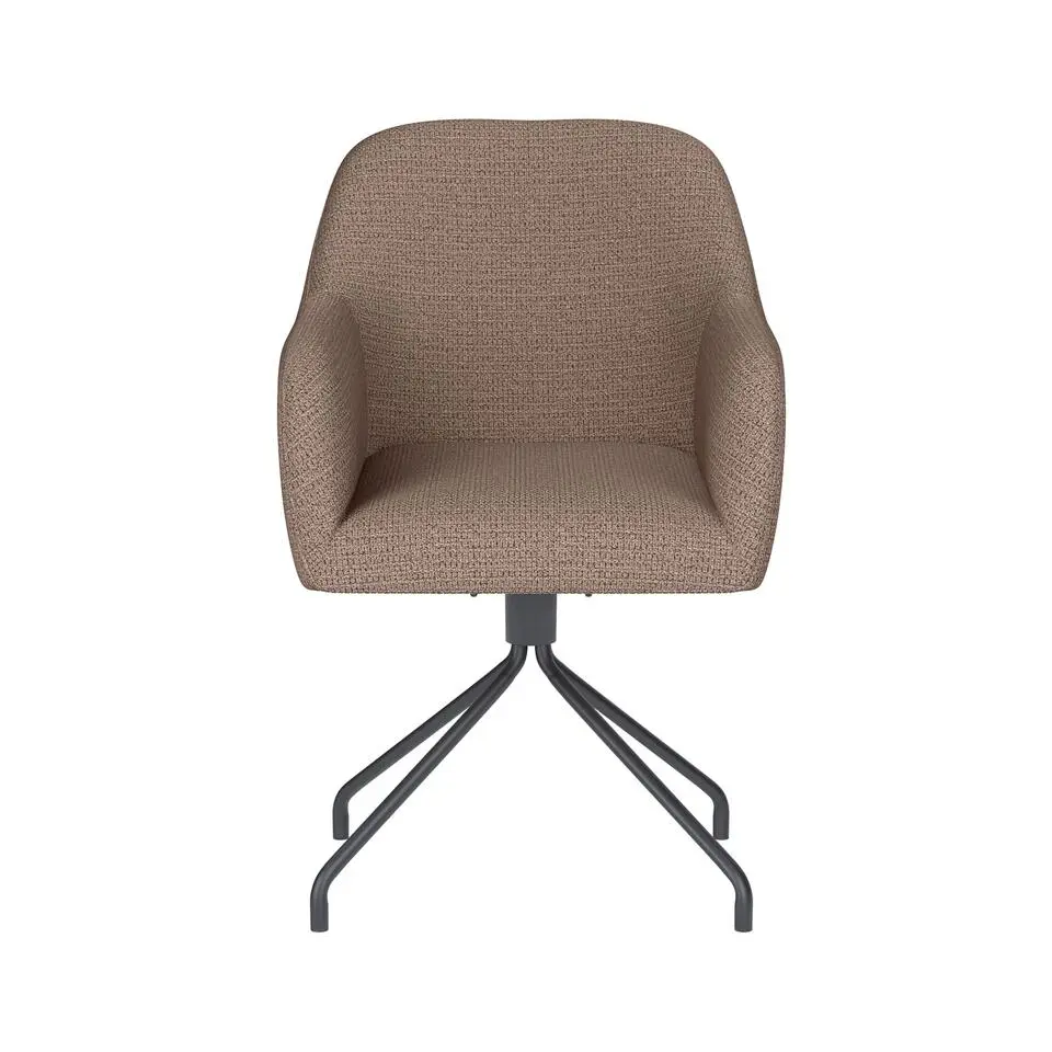Housecraft Otis Eetkamerstoel Draaibaar Metaal Spider Taupe