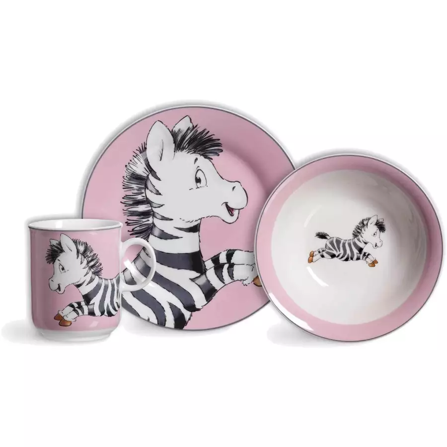 Ritzenhoff & Breker GmbH & Co. KG Kindergeschirr Happy Zoo 8er Set pink