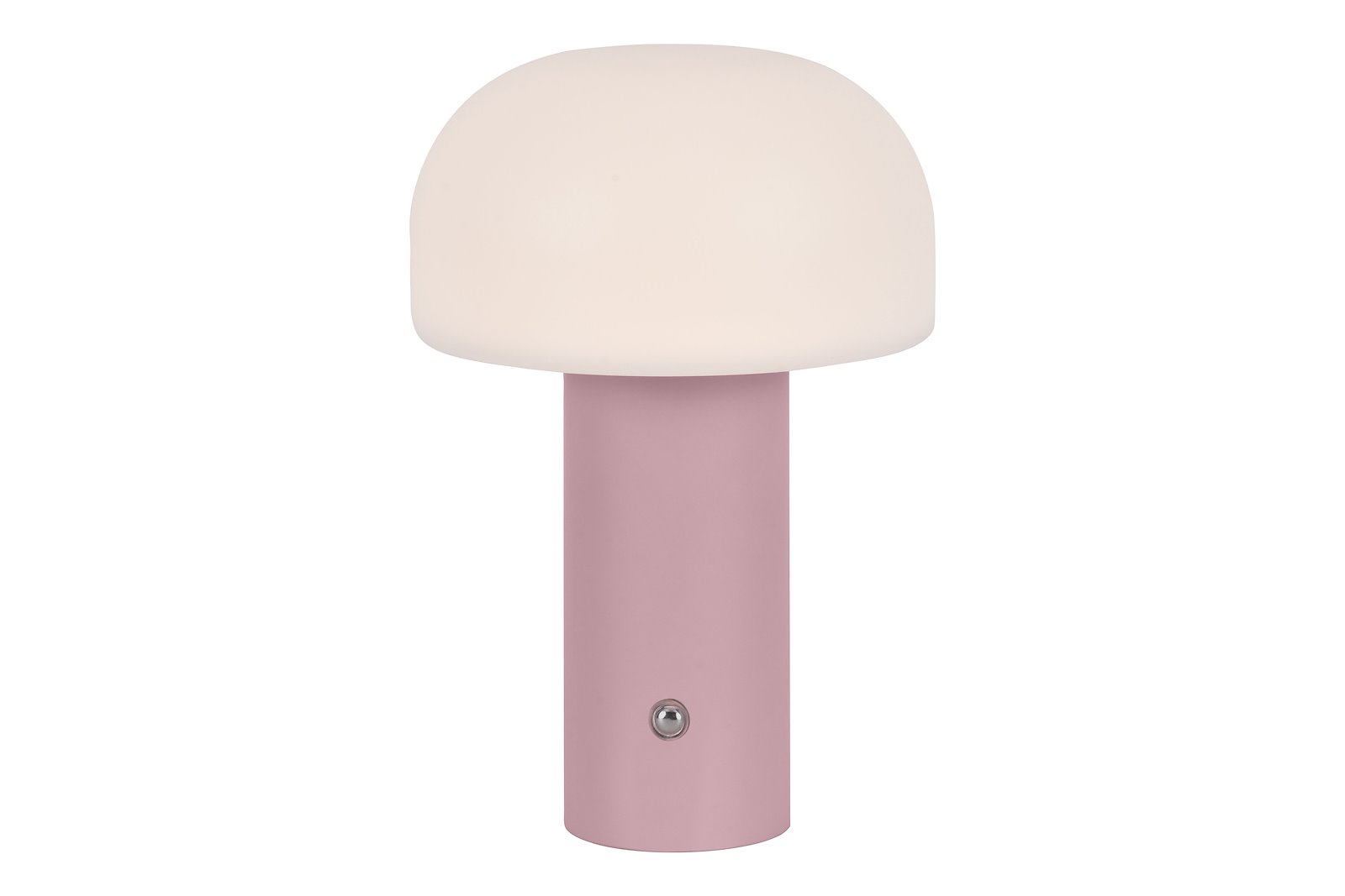 Mush bordlampe Rosa bryter på lampen, 3 nivåer for dimming, medfølger 80cm USB ledning 5V 1800mah batteri, ladetid 2-3 timer, lyser 6-8timer 3000K