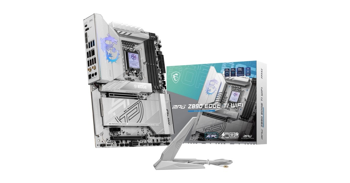 MSIMPG Z890 EDGE TI WIFI socket 1851 moederbord  (RAID, 5Gb-LAN, WLAN, BT, Sound, ATX)