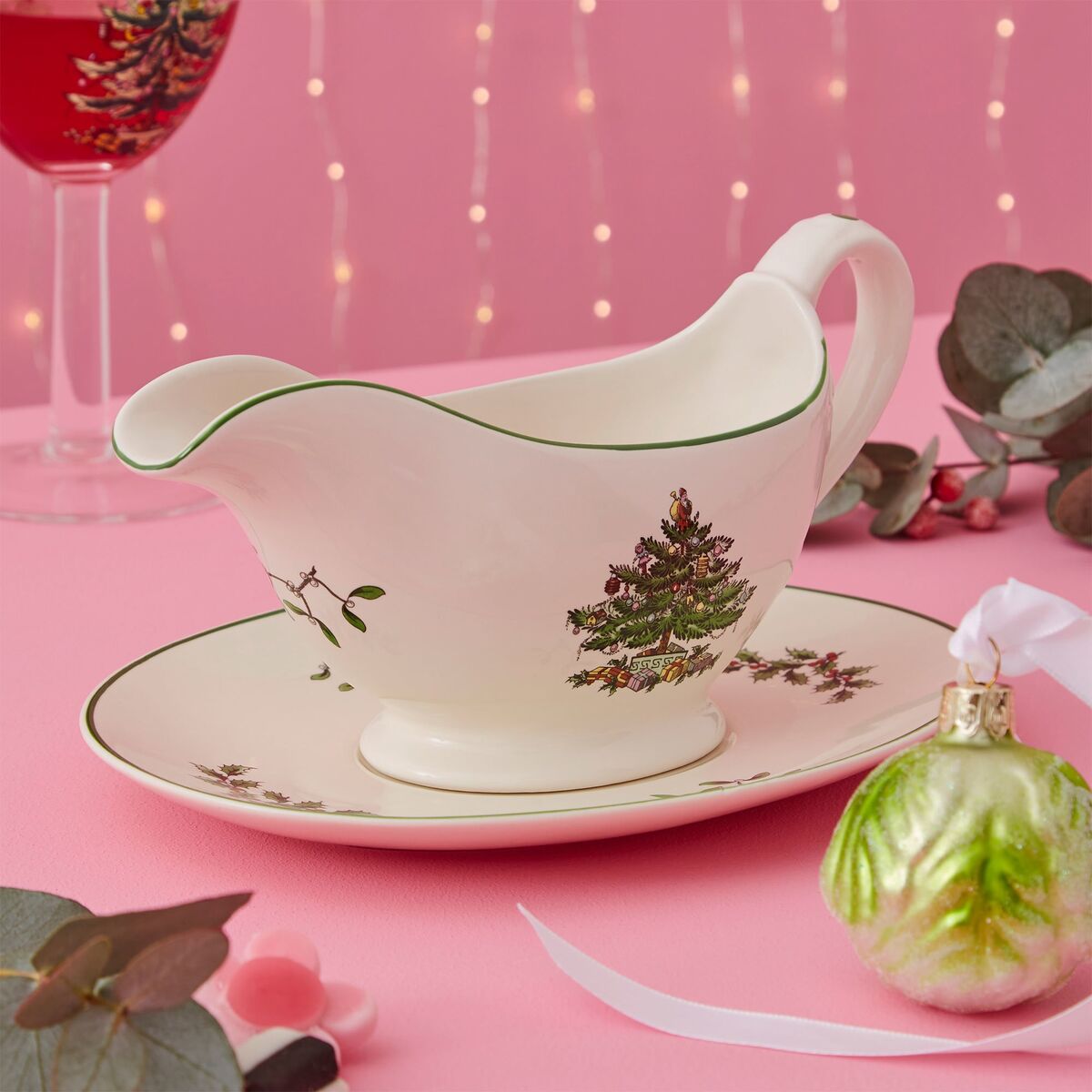 Christmas Tree sausekanne med fat 31 cl