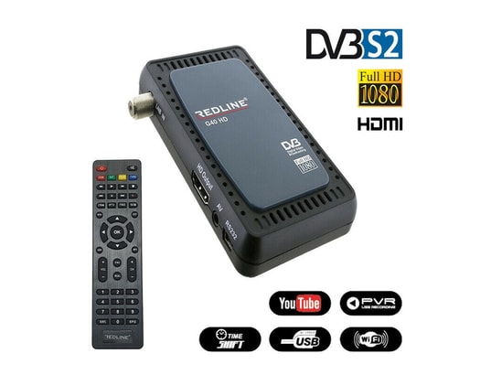 REDLINE - Décodeur TNT Récepteur satellite free to air compatible wifi / iptv