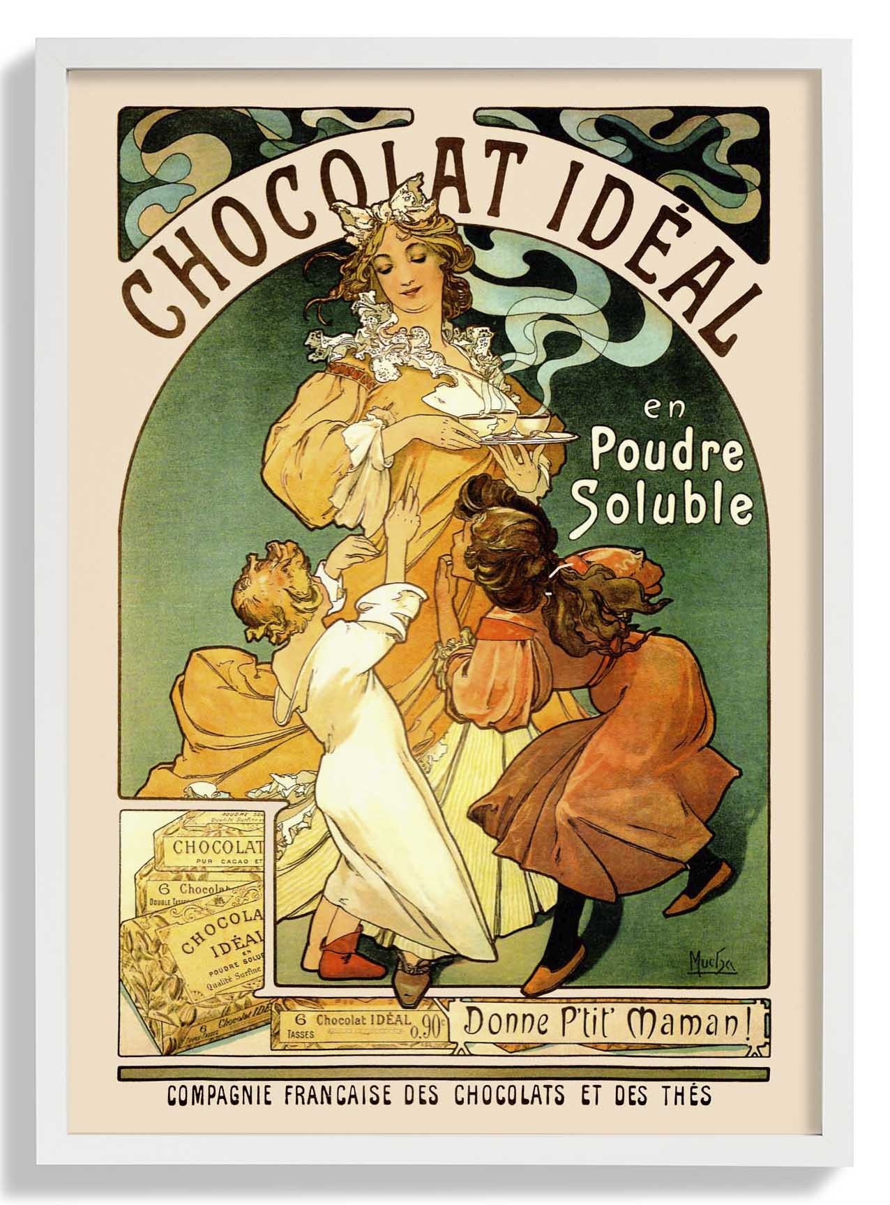 Chocolat Ideal von Alphonse Mucha