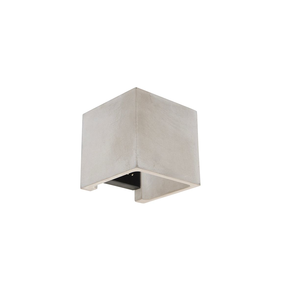 Landelijke vierkante wandlamp beton - Alban