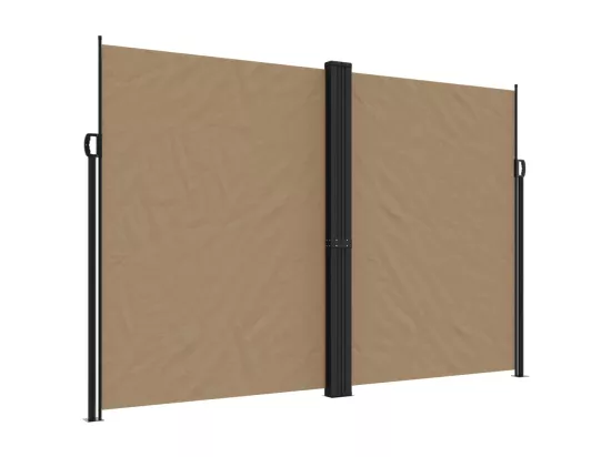 Auvent latéral rétractable taupe 220x1000 cm