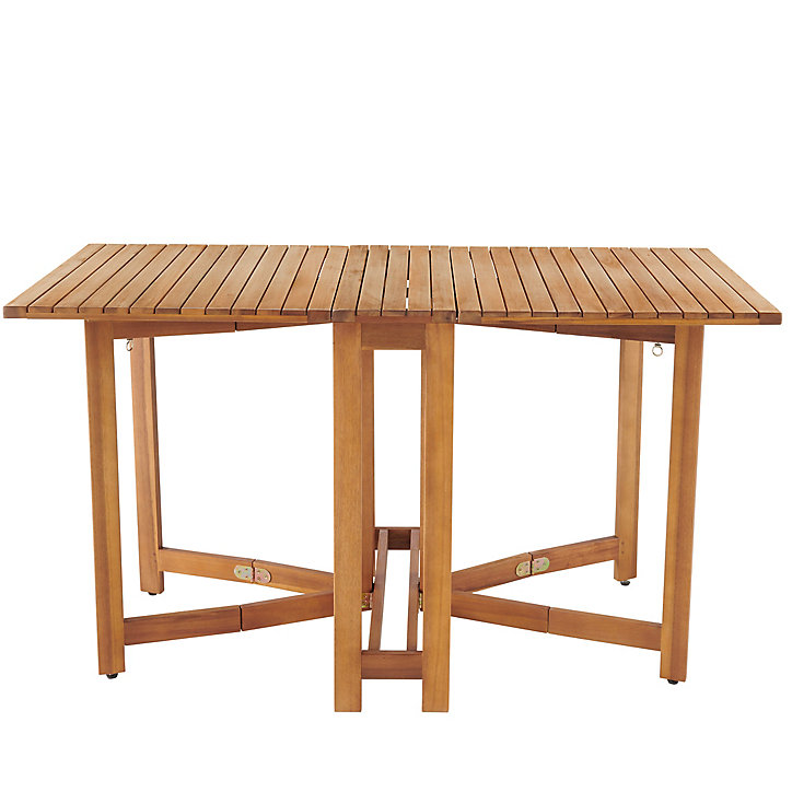 Table de jardin pliante extensible Virginia en bois coloris acacia L.26/132 x l.63 x H.75 cm