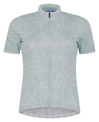 Maillot Manches Courtes Velo Rogelli Faces - Femme