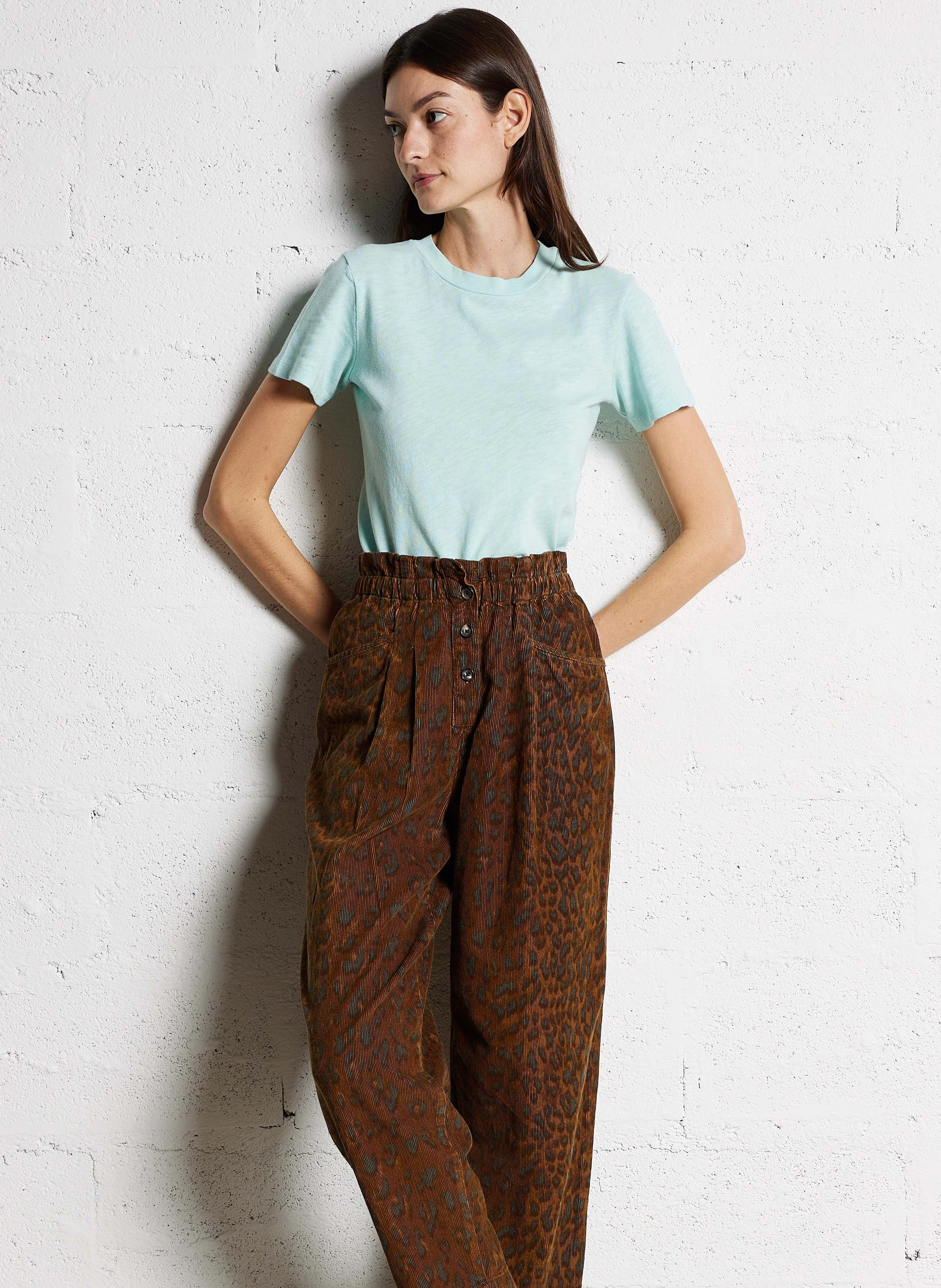SONOMA - Tee-shirt col rond droit en coton | Bleu