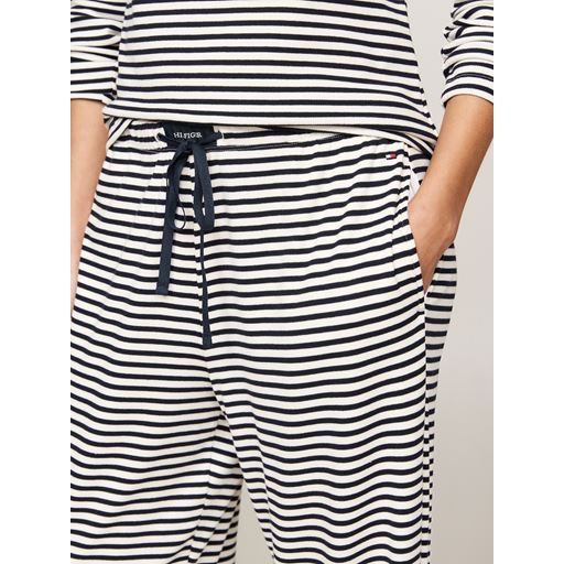 Tommy Hilfiger Jersey Pyjamassæt, Mini Bretton Stripe/Desert Sky, L