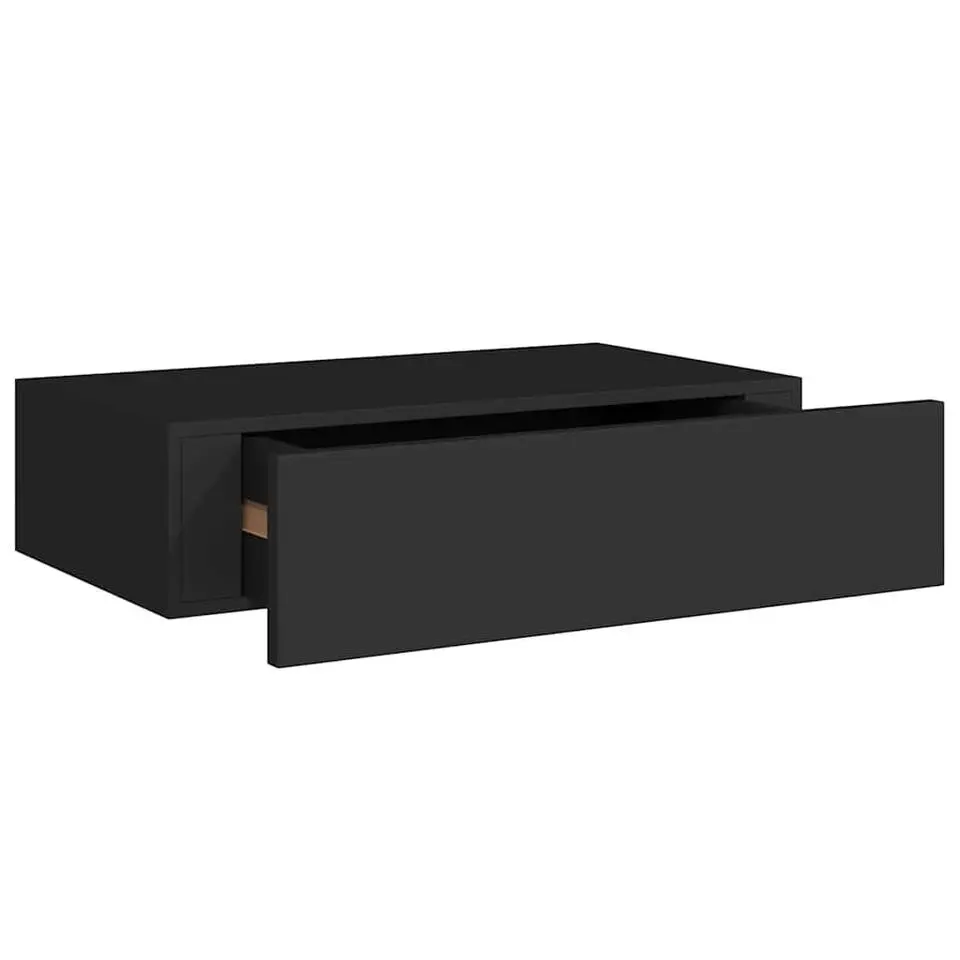 vidaXL - Ladeschap - Zwart - MDF