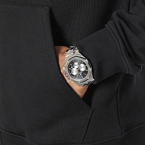 Sweat Zippé Capuche Essential IL2511 Noir