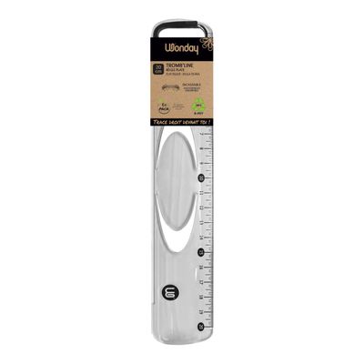Wonday Tromb'line - Règle - 20 cm - RPET plastic
