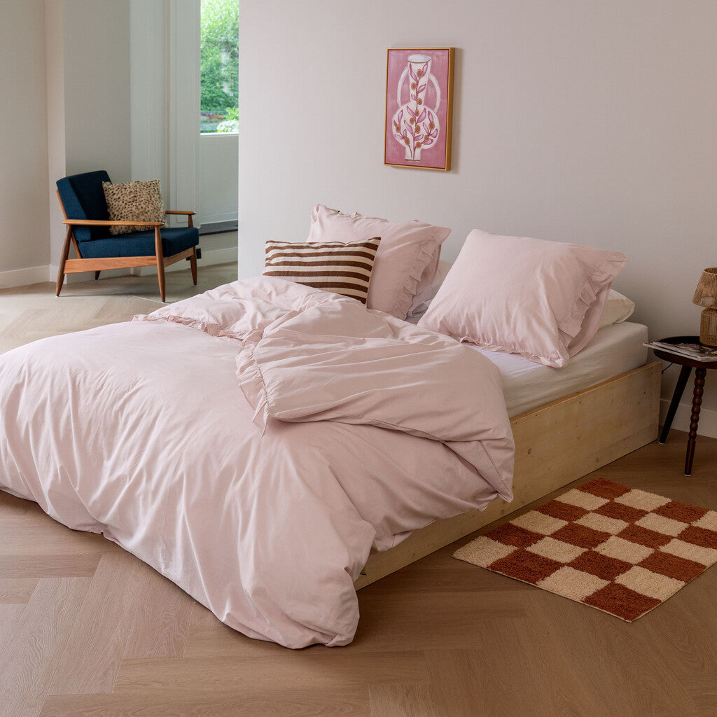 Dindi Home - Dekbedovertrek Candy Clouds - 200x220 - Roze