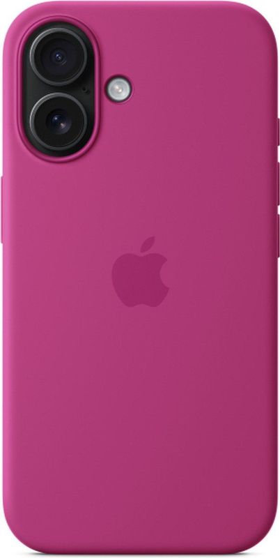 Apple Silicone Backcover MagSafe voor de iPhone 16 Plus Fuchsia