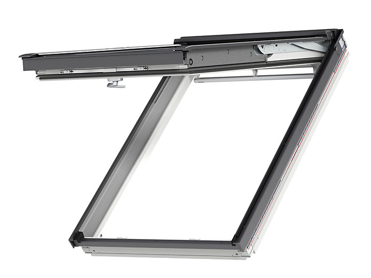 Fenêtre de toit à projection VELUX Tout Confort Whitefinish - bois peint en blanc L. 78 x H. 98 cm (GPL 2057 MK04)
