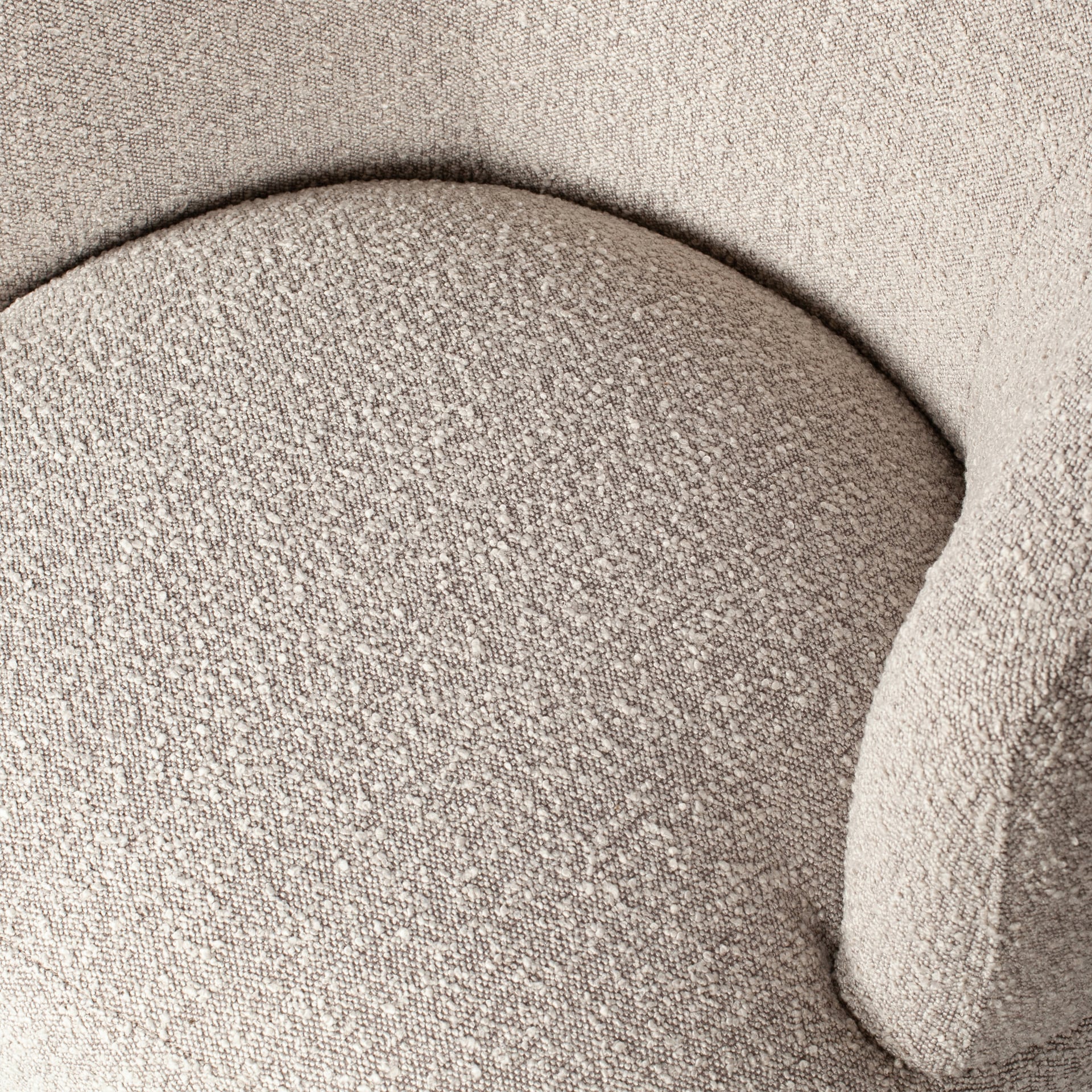 Loungesessel WOOLLY Bouclé naturel