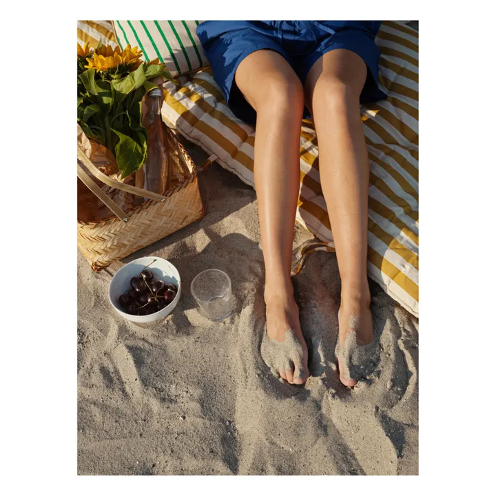 Broste Copenhagen Tapis de plage Franca | Jaune tournesol