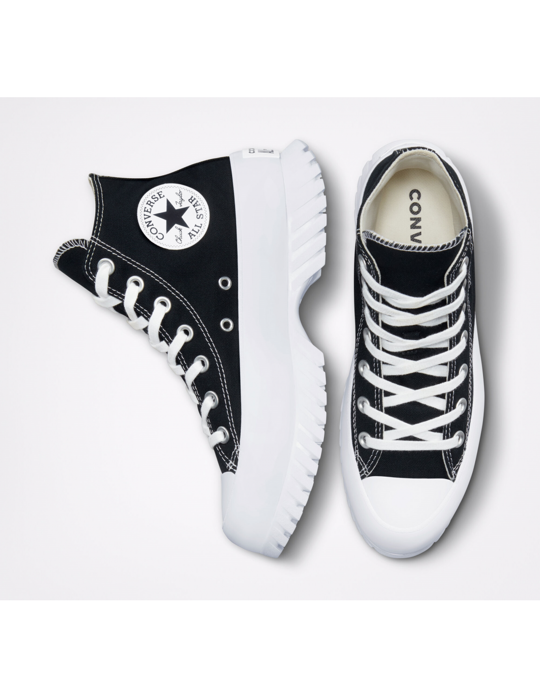 converse sneakers compensées montantes femme ctas lugged 2.0 hi noir