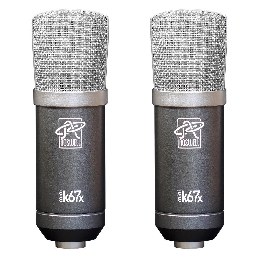 Roswell Pro Audio Mini K67x Matched Pair grootmembraan condensatormicrofoon (set van 2)