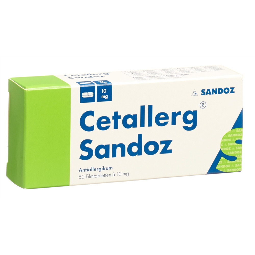 CETALLERG Sandoz Filmtabl 10 mg Blist 50 Stk