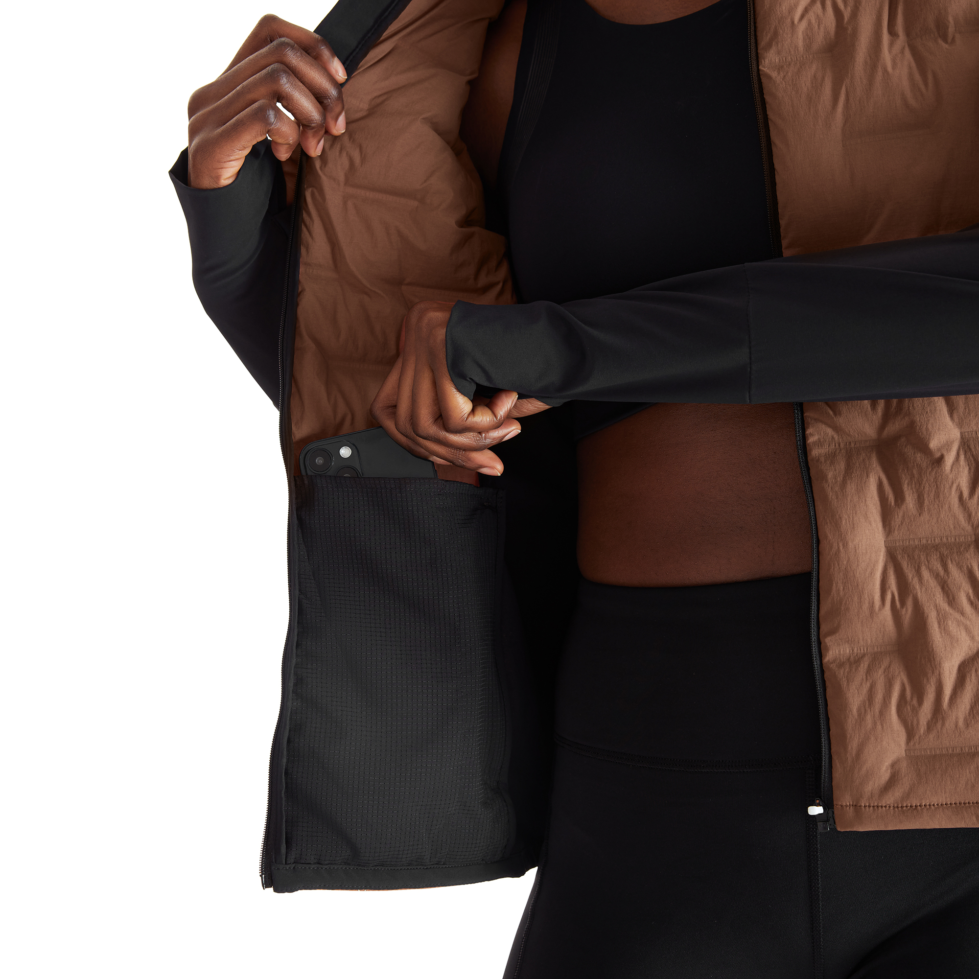 Climate Jacket Dame Cocoa/Black
