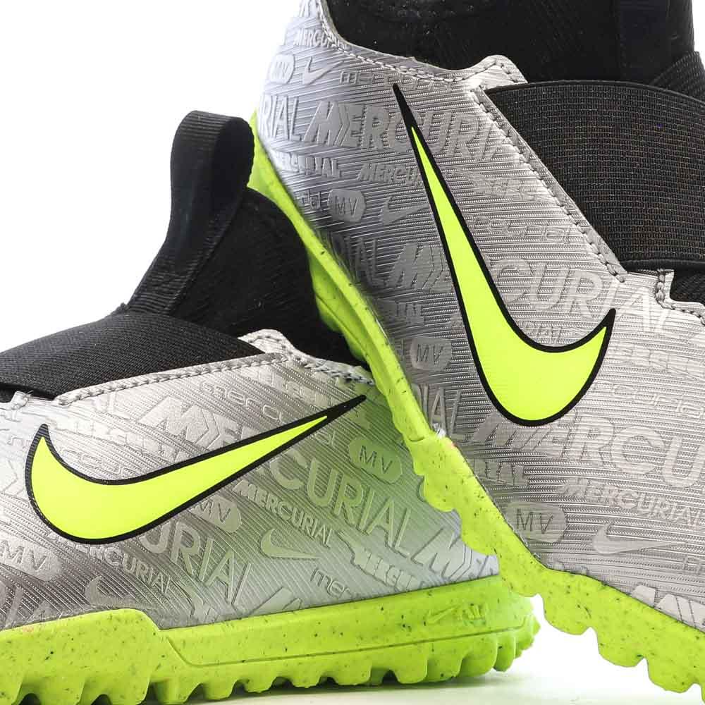 Nike Chaussures de Foot Argentées Junior Nike Zoom Vapor 15 Acad
