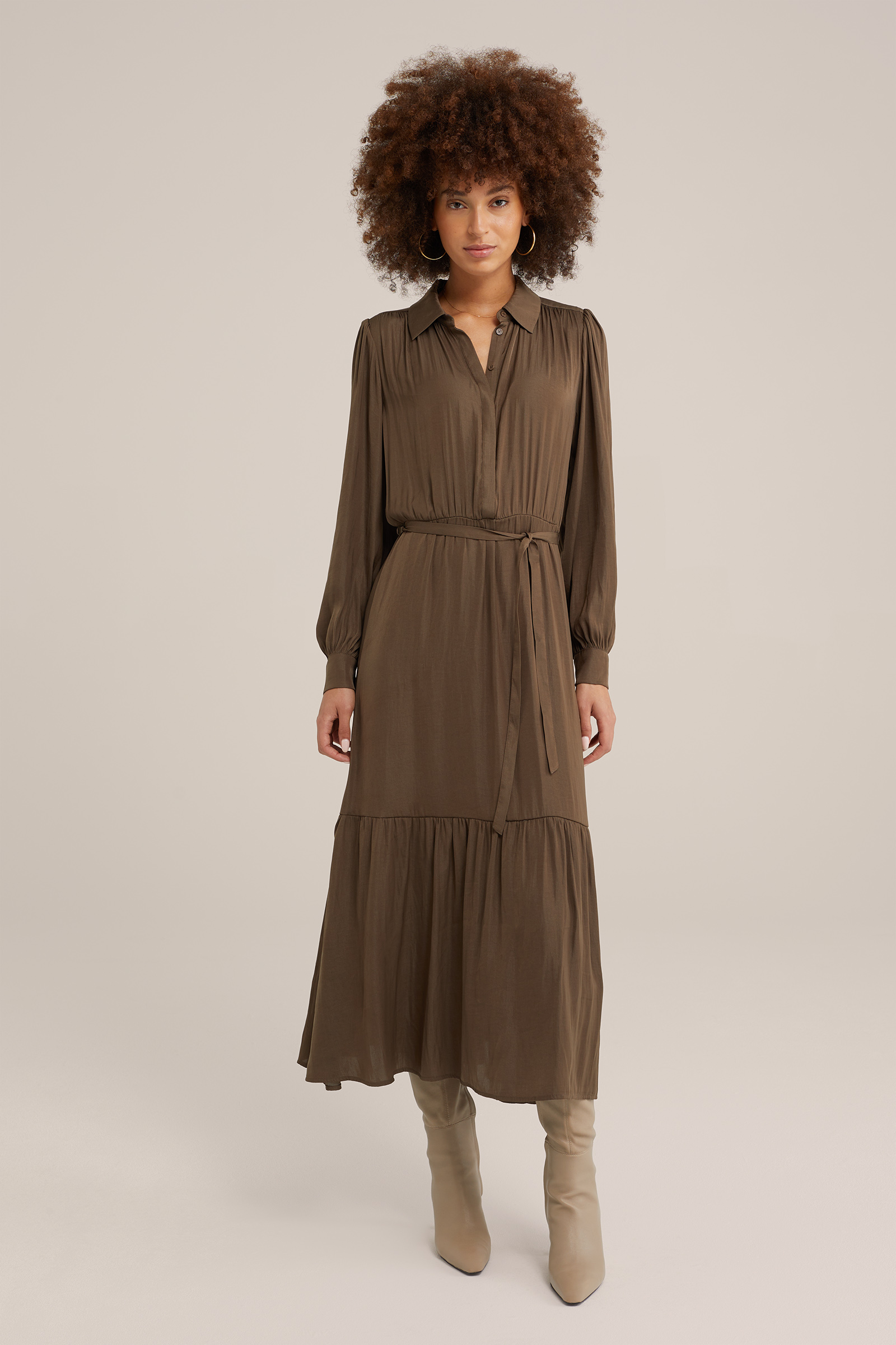 maxi-jurk WE Fashion Legergroen