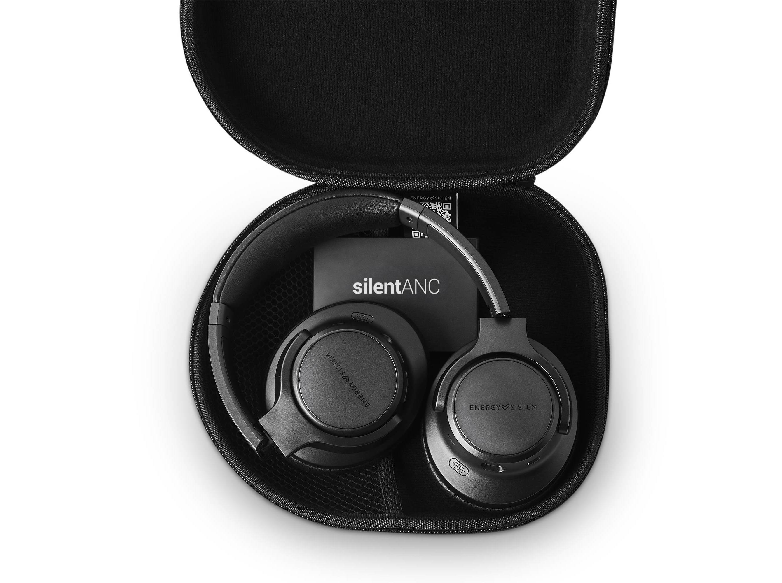 AUSCULTADORES ENERGY SISTEM PRETO BLUETOOTH 5.3 SILENT ANC