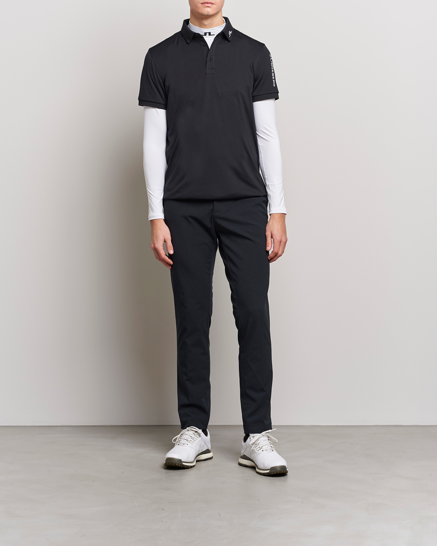 J.Lindeberg Regular Fit Tour Tech Stretch Polo Black