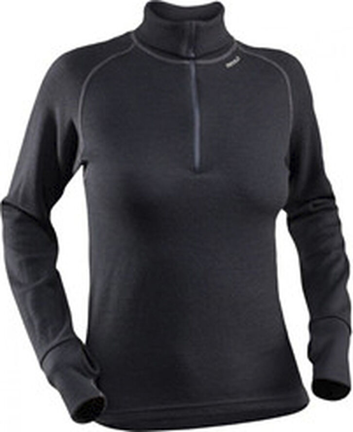 Devold Devold Expedition Zip Neck trøje, Black Sort