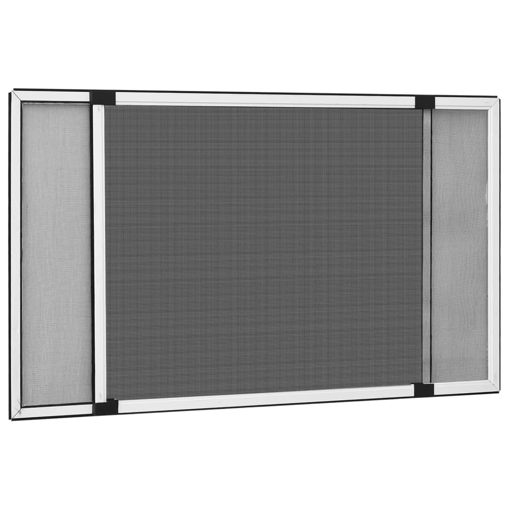 Moustiquaire extensible pour fenêtres blanc (100-193)x75 cm