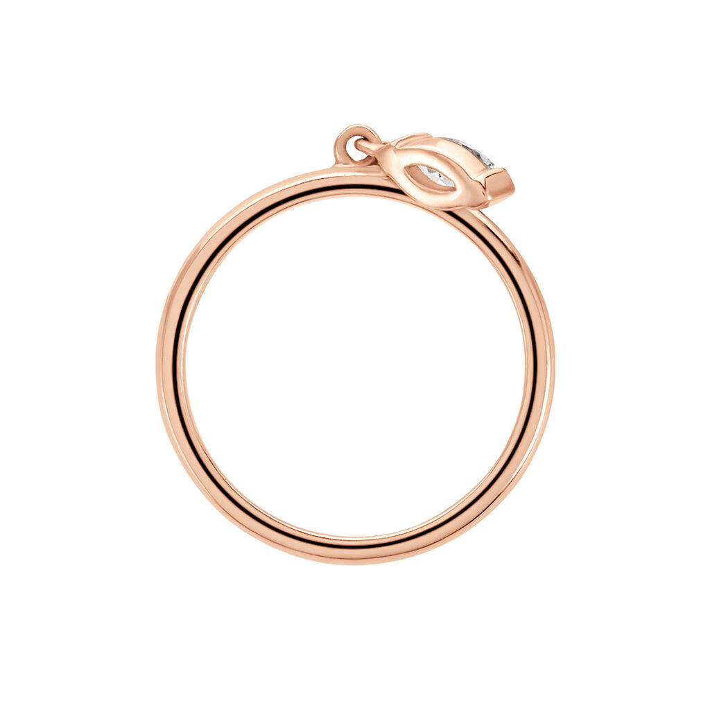 Bague Kenta Argent Rose Oxyde De Zirconium