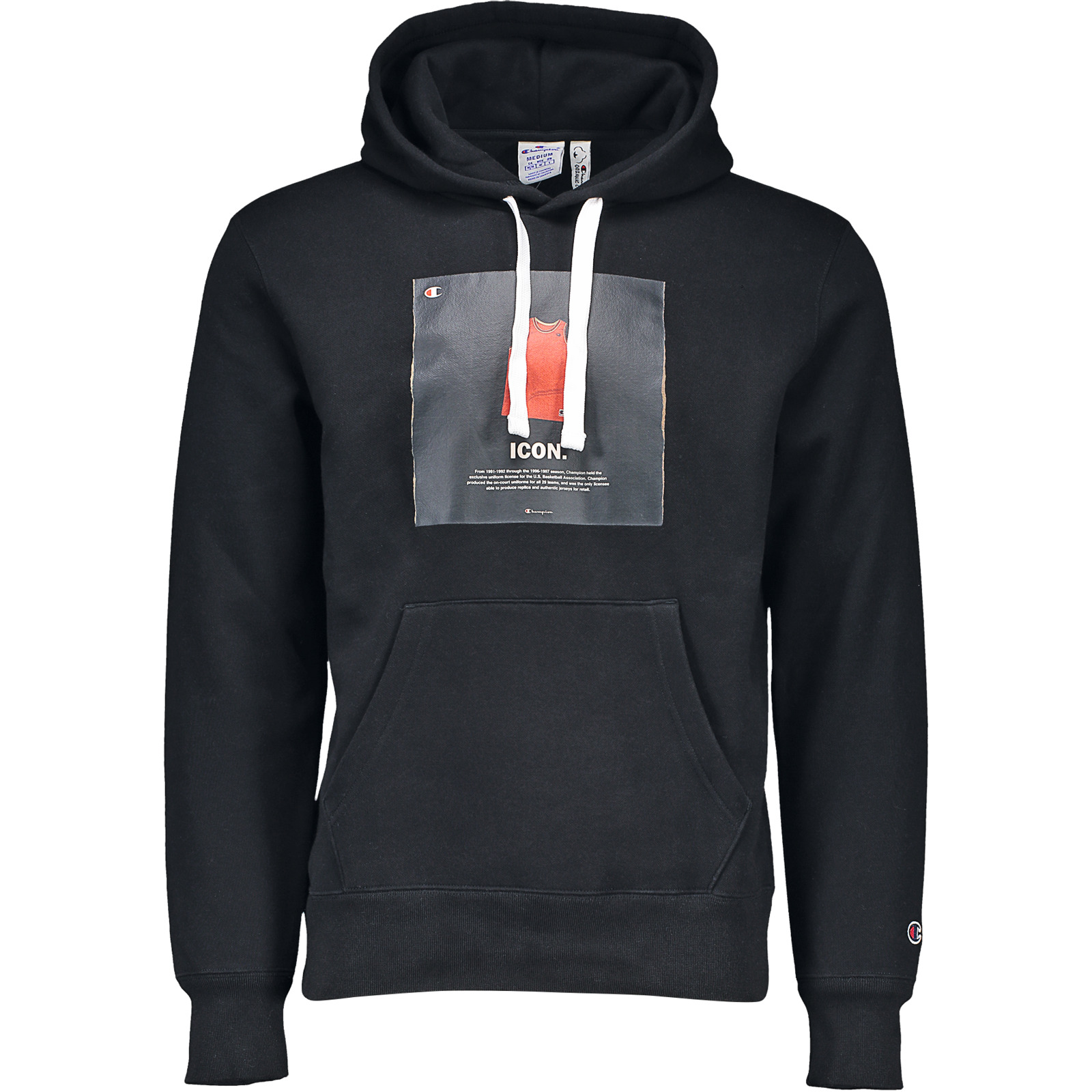 Champion Hooded Sweatshirt Hr., grau, L