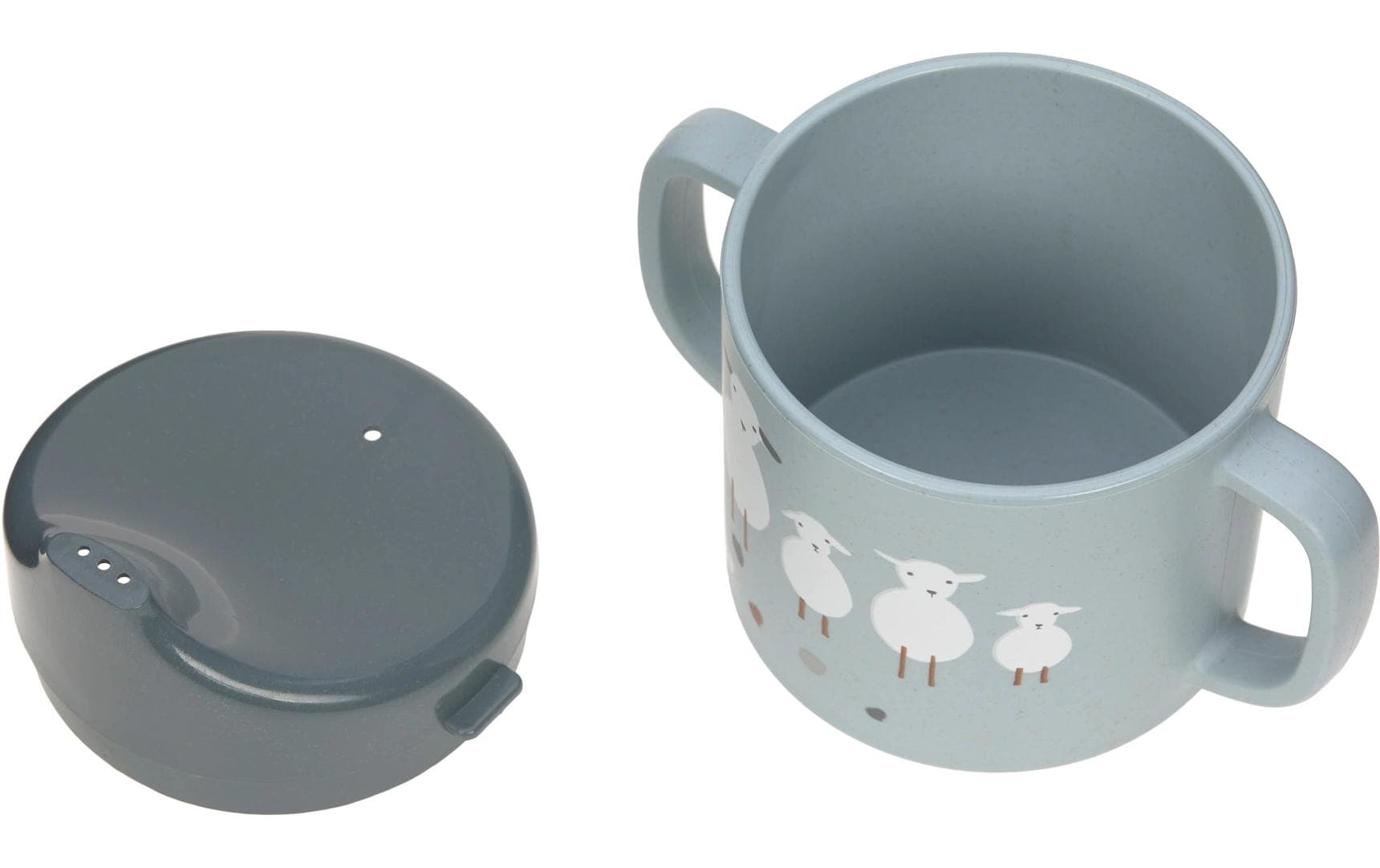 Trinklernbecher Tiny Farmer Sheep BlueLeichter Becher für Kinder