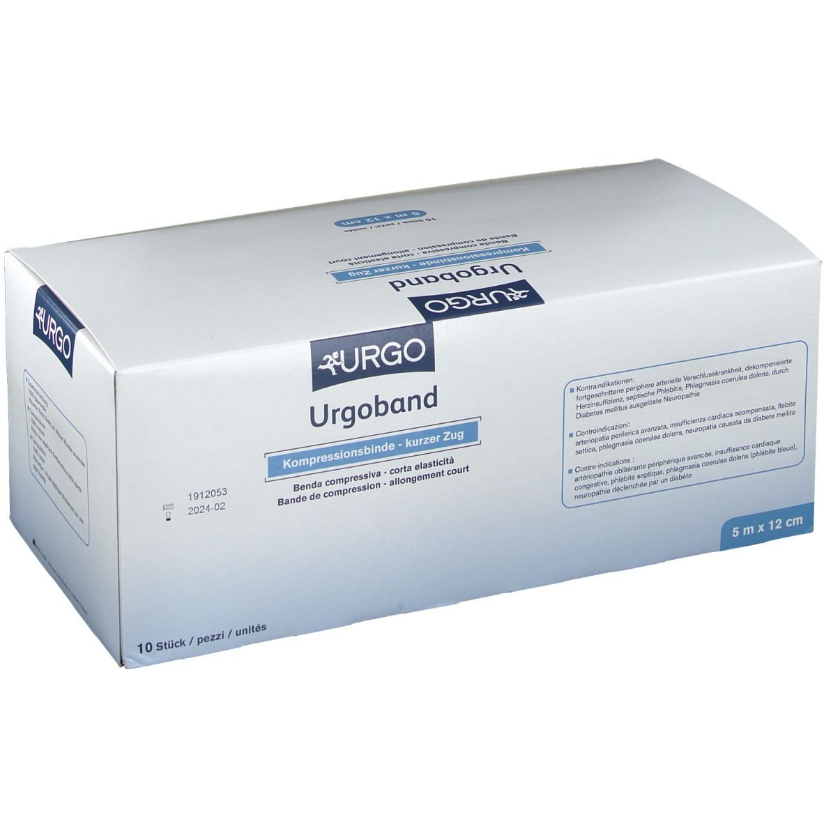 Urgoband Kompressionsbinde kurzer Zug 12 cm x 5 cm