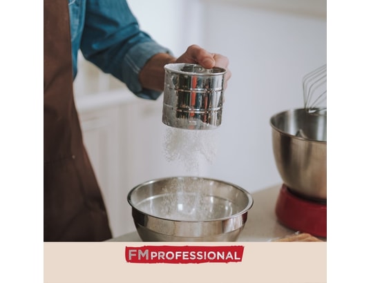 FMPROFESSIONAL - Set ustensiles de cuisine Tamis de farine en inox fm professional ref.21666