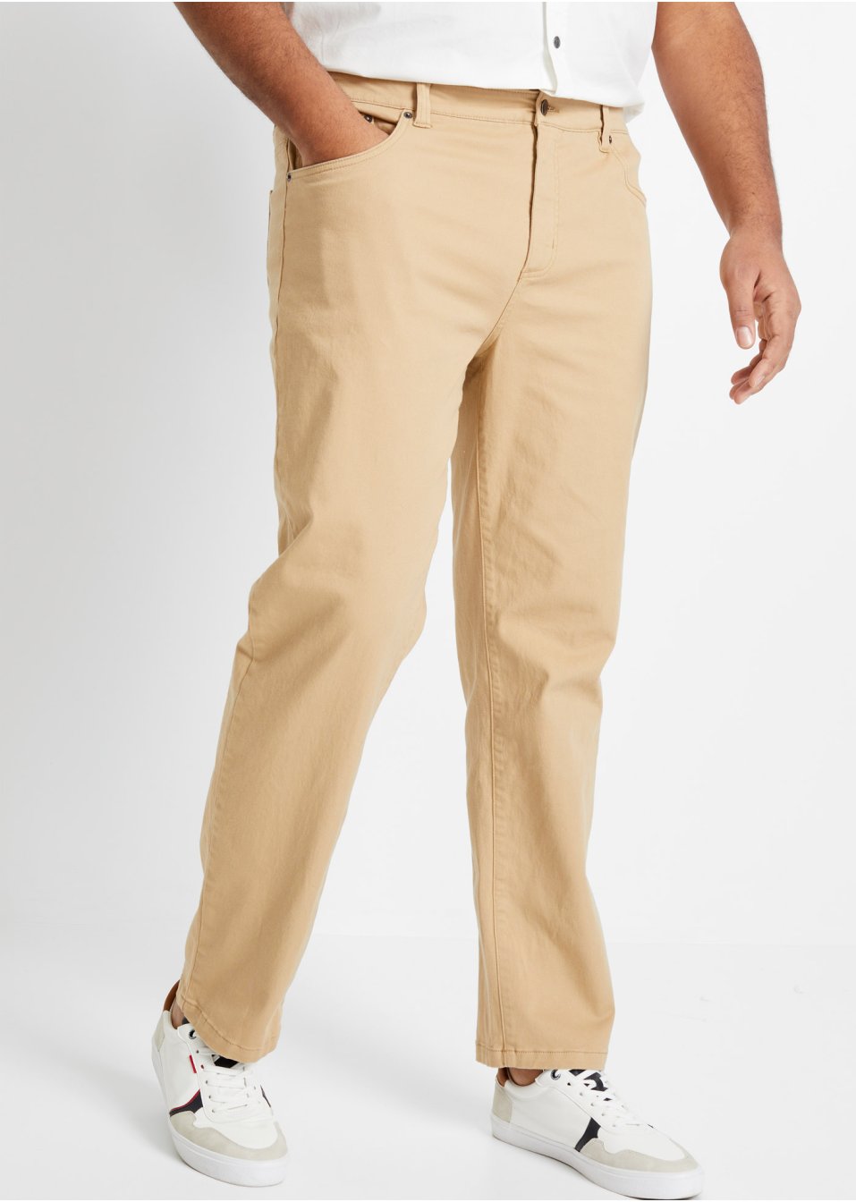 Pantalon extensible Classic Fit, Straight