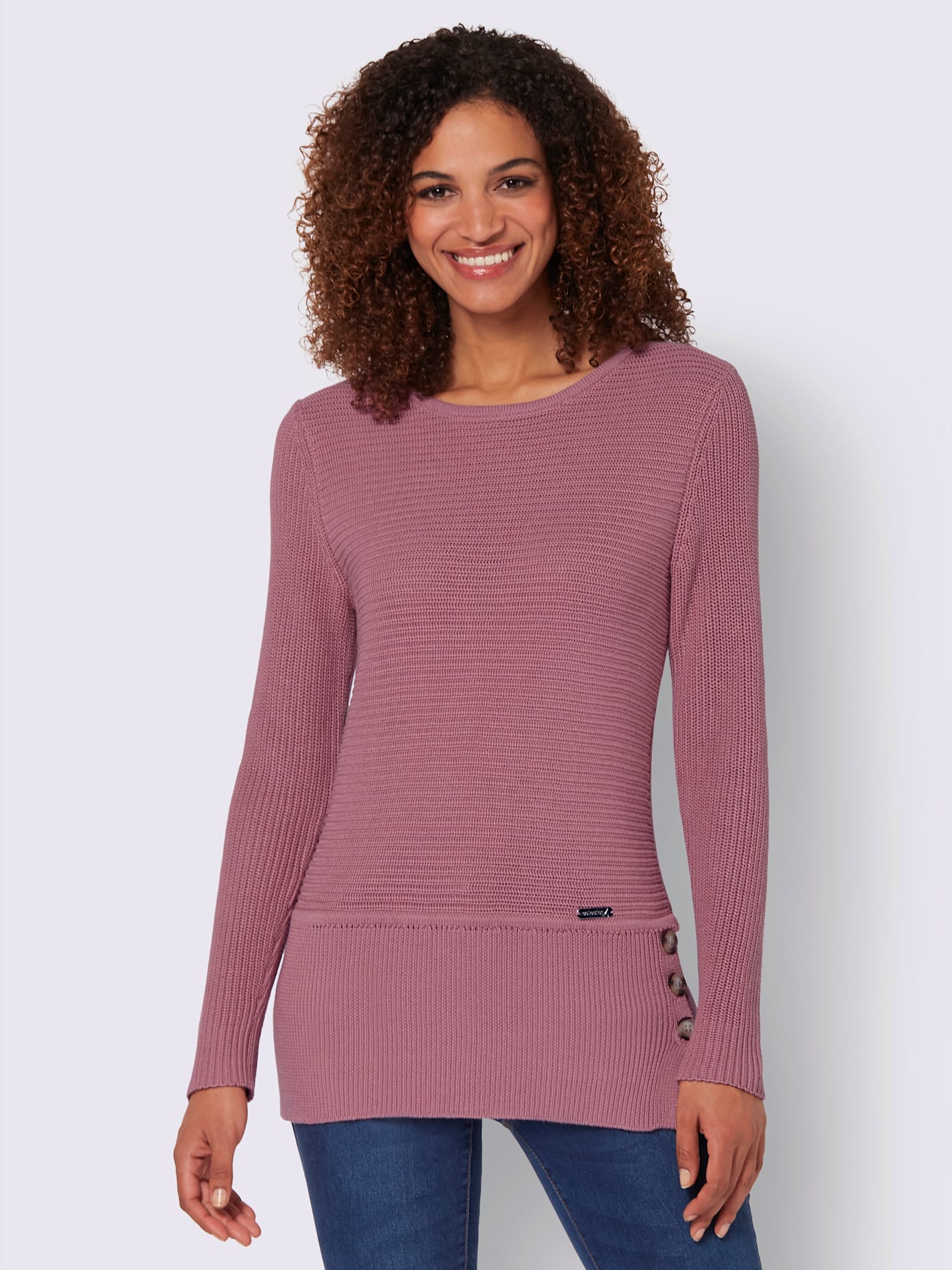Pull encolure ronde 50% coton