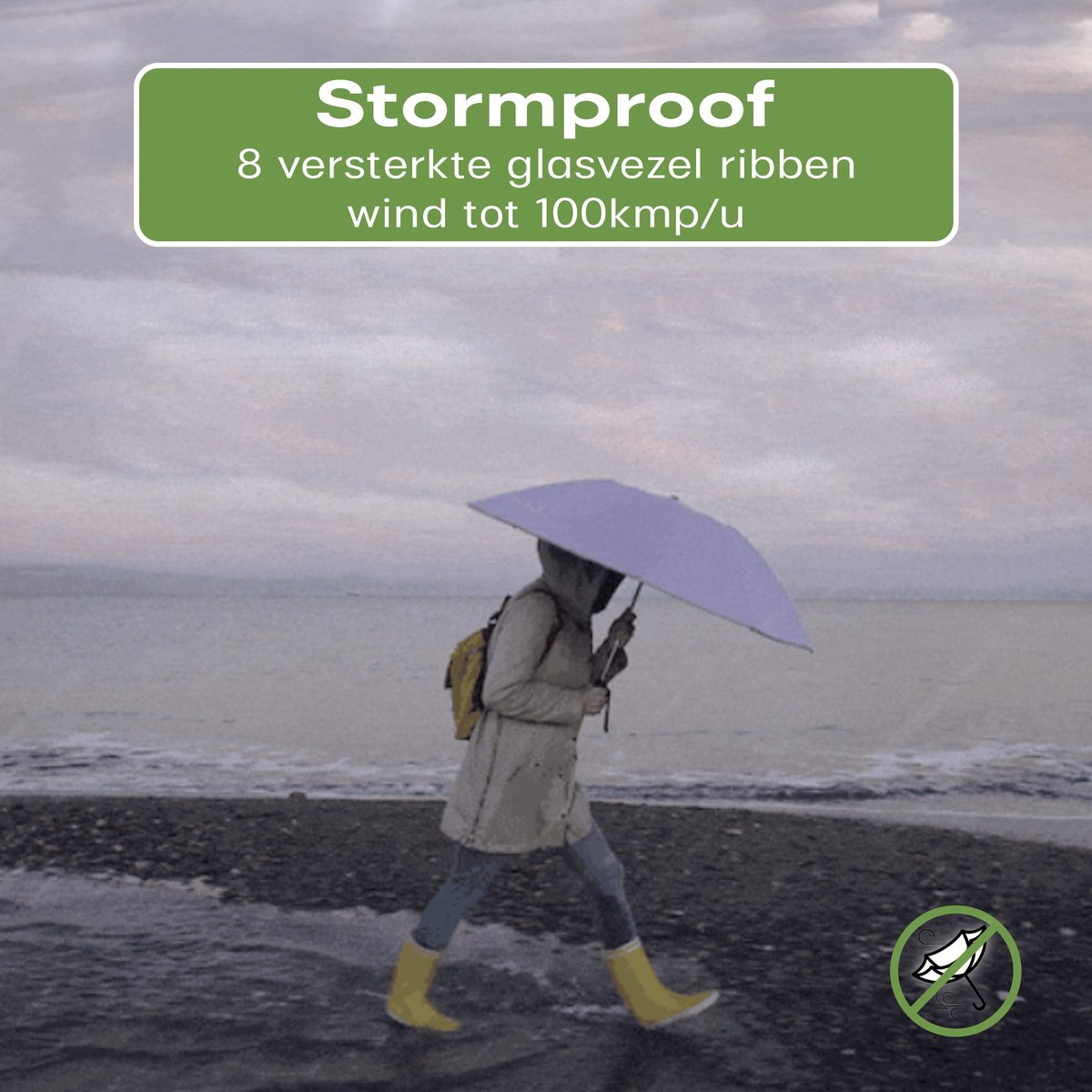 Travelhawk Stormparaplu opvouwbaar