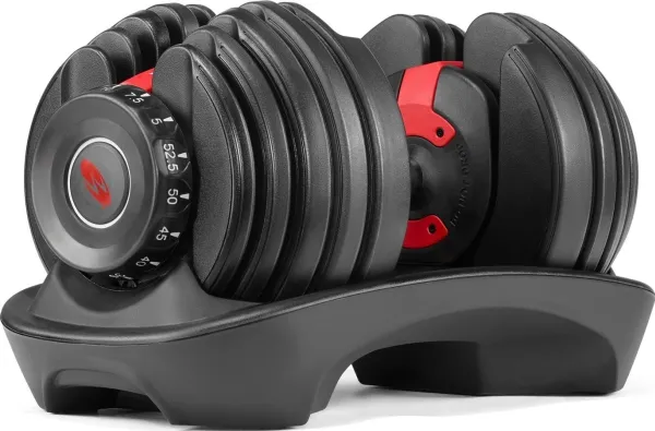 Bowflex 552i, justerbar dumbbell, Svart, 24 kg, 1 stk.