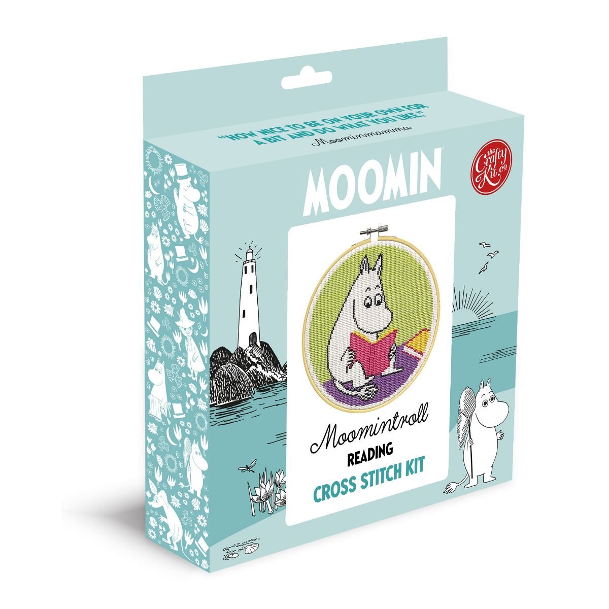 Moomintroll Reading Cross Stitch Kit