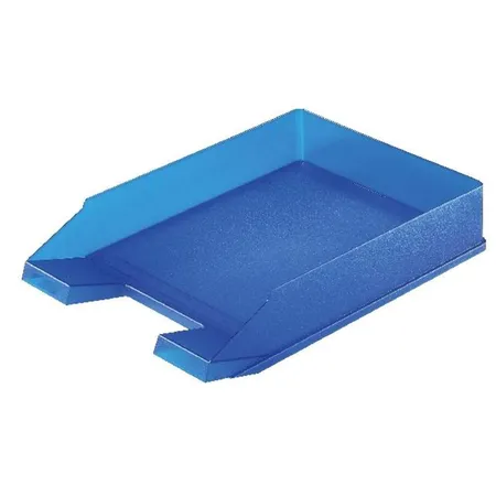 Helit H6124330 Briefablage, transluzent royalblau